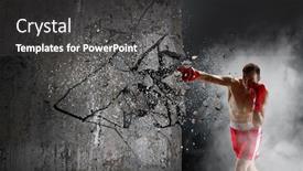  Presentation with challenge - Slide deck featuring strong enough to challenge it mixed media background and a dark gray colored foreground