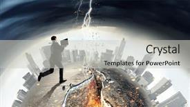  Presentation with challenge - Colorful presentation design enhanced with strong enough to challenge it backdrop and a light gray colored foreground