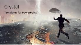  Presentation with challenge - Slide deck having strong enough to challenge it background and a light gray colored foreground