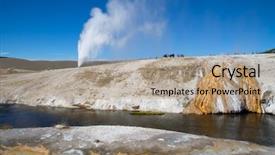  Presentation with faithful - Audience pleasing slide set consisting of strong faith - old faithful geyser eruption backdrop and a  colored foreground