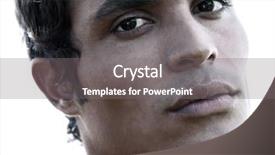  Presentation with stand strong - Beautiful PPT theme featuring strong features and firm stance backdrop and a gray colored foreground