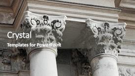  Presentation with strong foundation - Slides with strong foundation - decorated columns of an old background and a gray colored foreground