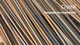  Presentation with bar - Presentation theme with strong foundation - reinforcing bar background background and a violet colored foreground