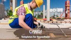  Presentation with reinforcement steel - Beautiful PPT layouts featuring strong foundation - side view of a reliable backdrop and a violet colored foreground