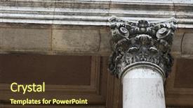  Presentation with strong foundation - PPT theme featuring strong foundation - top of an old decorated background and a  colored foreground