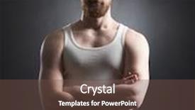  Presentation with strong - Beautiful slides featuring strong-handsome-and-bearded-man backdrop and a tawny brown colored foreground