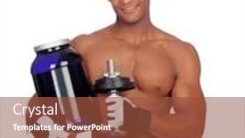  Presentation with protein - PPT layouts featuring strong-latin-american-man background and a tawny brown colored foreground