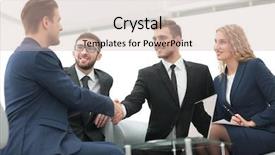  Presentation with partnership - Cool new PPT layouts with strong leader - concept of reliability of partnership backdrop and a soft green colored foreground