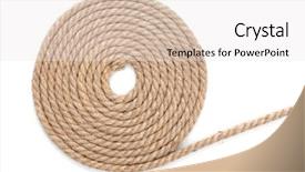  Presentation with ship rope - Amazing presentation theme having strong link - roll of ship rope isolated backdrop and a white colored foreground
