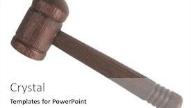  Presentation with mallet - Presentation consisting of strong-mallet-brown-hammer-tool background and a white colored foreground
