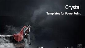  Presentation with powerful - Amazing slides having strong man - he is powerful and determined backdrop and a  colored foreground