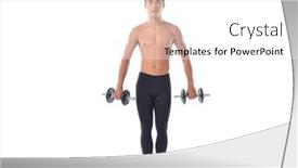  Presentation with strong - PPT layouts having strong-man-working-out background and a white colored foreground