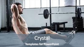  Presentation with skeleton bones - Slide set featuring strong skeleton - digital composite of highlighted bones background and a  colored foreground