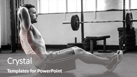  Presentation with spine - PPT theme enhanced with strong skeleton - digital composite of highlighted spine background and a  colored foreground