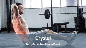  Presentation with spine - Presentation design with strong skeleton - digital composite of highlighted spine background and a ocean colored foreground