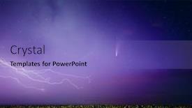  Presentation with weather climate - PPT theme having strong-storm-with-bright background and a light blue colored foreground