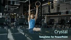  Presentation with gymnastics - Presentation theme with strong-teenager-boy-tainting and a ocean colored foreground