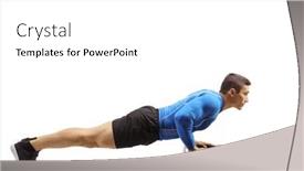  Presentation with strong - Beautiful PPT layouts featuring strong-young-man-exercising-push backdrop and a white colored foreground
