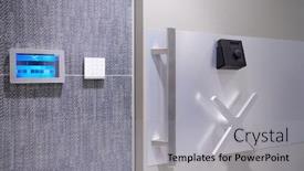  Presentation with steel - Cool new presentation with strongbox-steel-closed-gray-safety backdrop and a light gray colored foreground