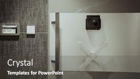  Presentation with steel - Presentation featuring strongbox-steel-closed-gray-safety background and a dark gray colored foreground