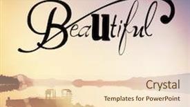  Presentation with inspirational - Slide set consisting of stronger - inspirational typographic quote - beautiful background and a  colored foreground