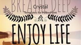  Presentation with inspirational - Cool new slides with stronger - inspirational typographic quote - breathe backdrop and a soft green colored foreground