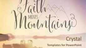  Presentation with faith - Slide deck having stronger - inspirational typographic quote - faith background and a lemonade colored foreground