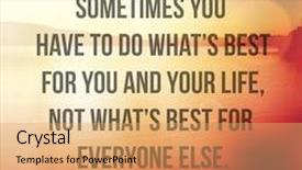  Presentation with quote - Slides consisting of stronger - inspirational typographic quote - sometimes background and a coral colored foreground