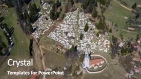  Presentation with transylvania - Presentation having stronghold - aerial view of a small background and a tawny brown colored foreground