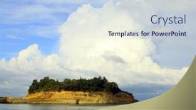  Presentation with eroding - Amazing slides having strongly-bedded-eroding-sandstone-formations backdrop and a  colored foreground