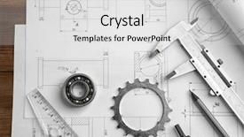  Presentation with structural engineering - Cool new presentation with structural calculation - engineering supplies and blueprints backdrop and a light gray colored foreground