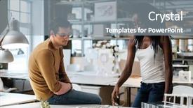  Presentation with structural - Amazing presentation having structural calculation - multiracial couple working in design backdrop and a  colored foreground