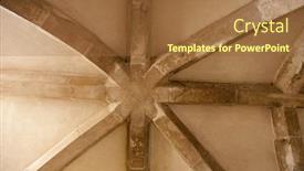  Presentation with structural - Audience pleasing presentation theme consisting of structural detail of ceiling in lulworth castle backdrop and a tawny brown colored foreground