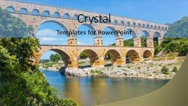 Presentation with aqueduct - PPT layouts having structural engineering - aqueduct of pont du gard background and a  colored foreground