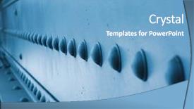  Presentation with structural engineering - PPT theme consisting of structural engineering - blue toned bolts on surface background and a light blue colored foreground