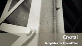  Presentation with structural engineering - Audience pleasing slides consisting of structural engineering - closeup of a steel girder backdrop and a gray colored foreground