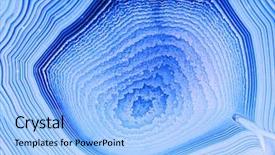  Presentation with geology structure - Cool new slide deck with structural geology - background with blue agate structure backdrop and a light blue colored foreground