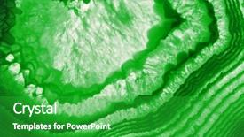  Presentation with geology structure - Audience pleasing presentation design consisting of structural geology - background with green agate structure backdrop and a shamrock green colored foreground