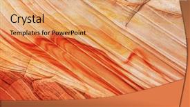  Presentation with geology - Colorful presentation theme enhanced with structural geology - beautiful natural stone texture natural backdrop and a coral colored foreground