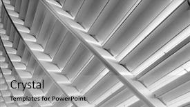  Presentation with abstract modern architecture - Audience pleasing slide set consisting of structural steel - abstract architecture ceiling of modern backdrop and a light gray colored foreground