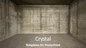  Presentation with concrete - PPT theme having jail cell - empty room with concrete walls background and a gray colored foreground