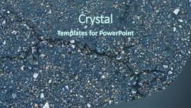  Presentation with earthquake - Cool new PPT theme with structure earthquake fault - cracked road asphalt close up backdrop and a  colored foreground