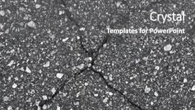  Presentation with earthquake - Amazing theme having structure earthquake fault - cracked road asphalt close up backdrop and a  colored foreground