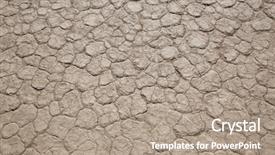  Presentation with earthquake - Presentation design consisting of structure earthquake fault - top view of a dry background and a coral colored foreground