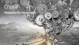  Presentation with earthquake - Theme with structure earthquake fault - when it needs regulation mixed background and a gray colored foreground