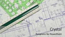  Presentation with structure - Theme enhanced with structure engeener tamplate - blueprints on a table background and a light gray colored foreground