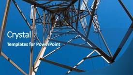  Presentation with framework - Beautiful PPT theme featuring structure geometric of framework electricity backdrop and a ocean colored foreground