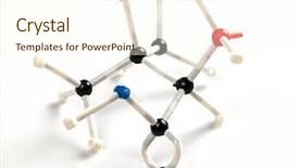  Presentation with amino acid - Slide deck enhanced with structure of amino acid valine background and a cream colored foreground