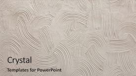  Presentation with of protein structure - Cool new PPT theme with structure of decorative plaster backdrop and a light gray colored foreground