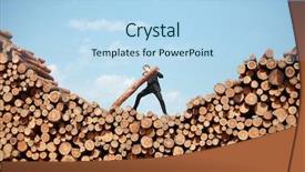  Presentation with business vision - Theme with struggling tree - business vision - hardworking businessman background and a  colored foreground